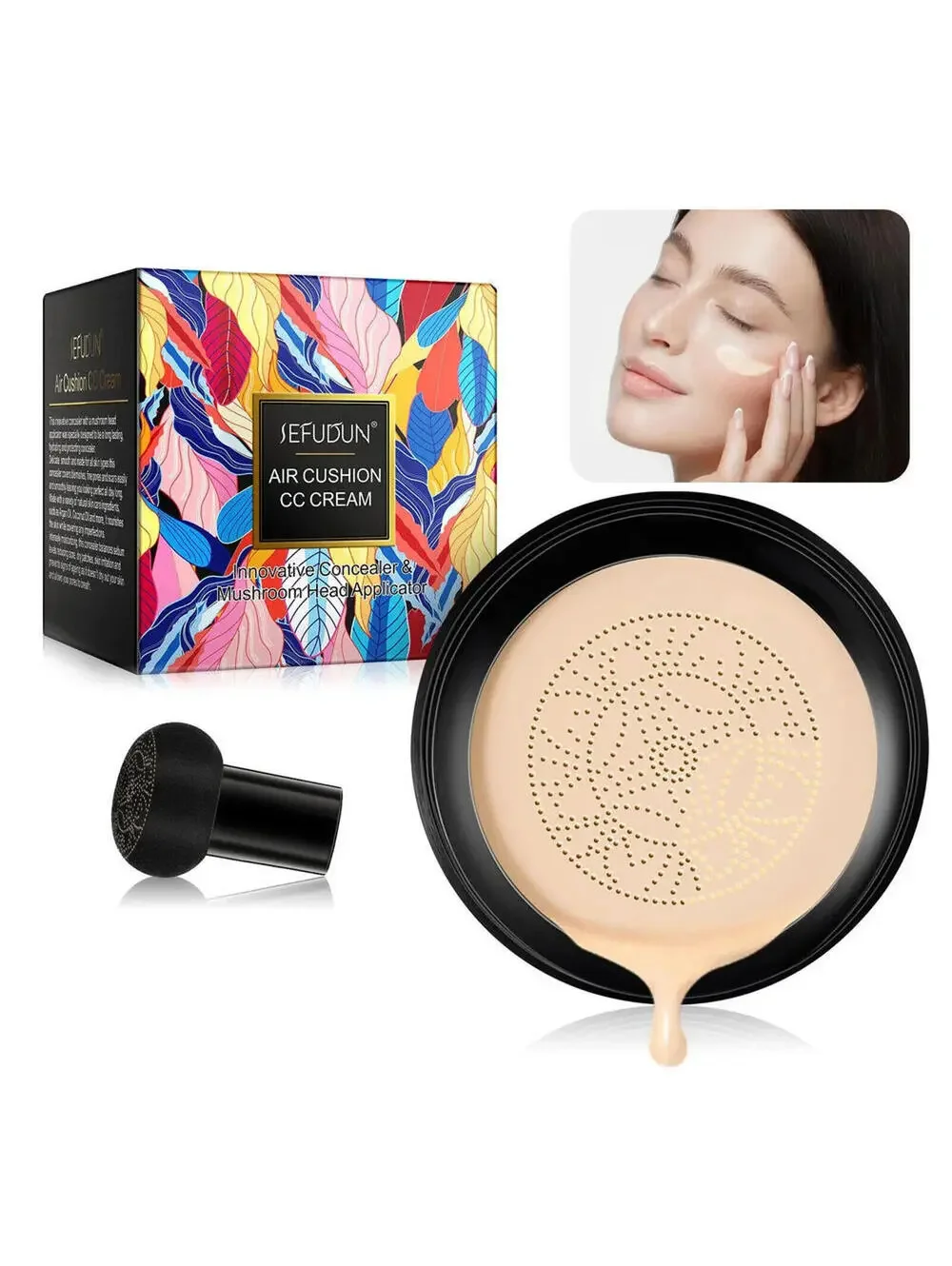 Sefudun CC Cream Air Cushion Inalsion Periodicali Mushroom Head Air Cush